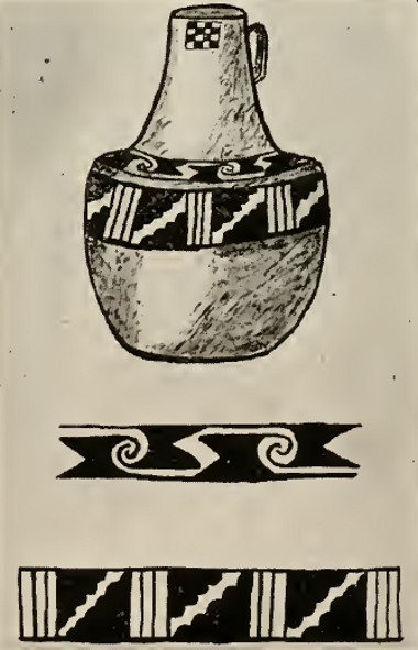 black on white pitcher