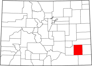 colorado Bent county map