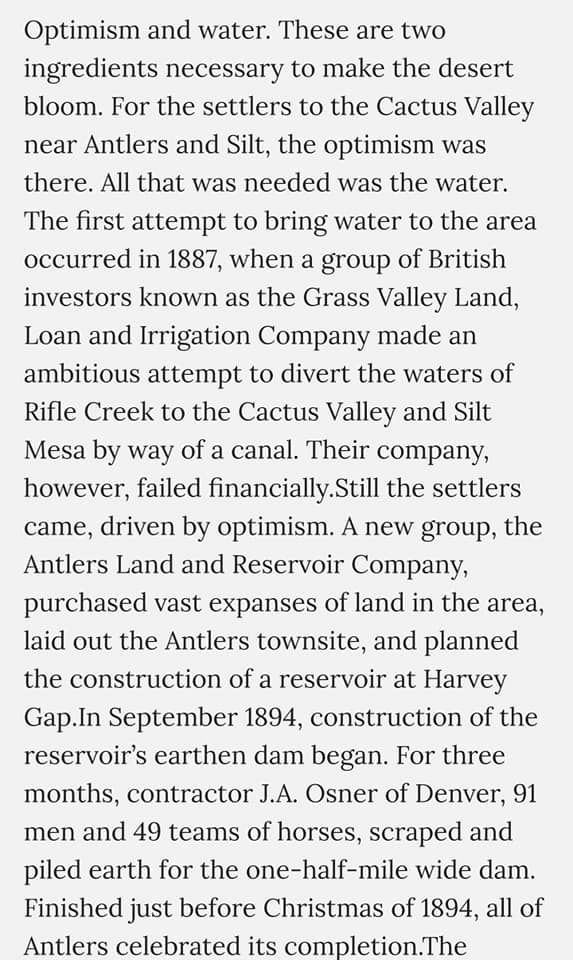 Antlers Colorado History