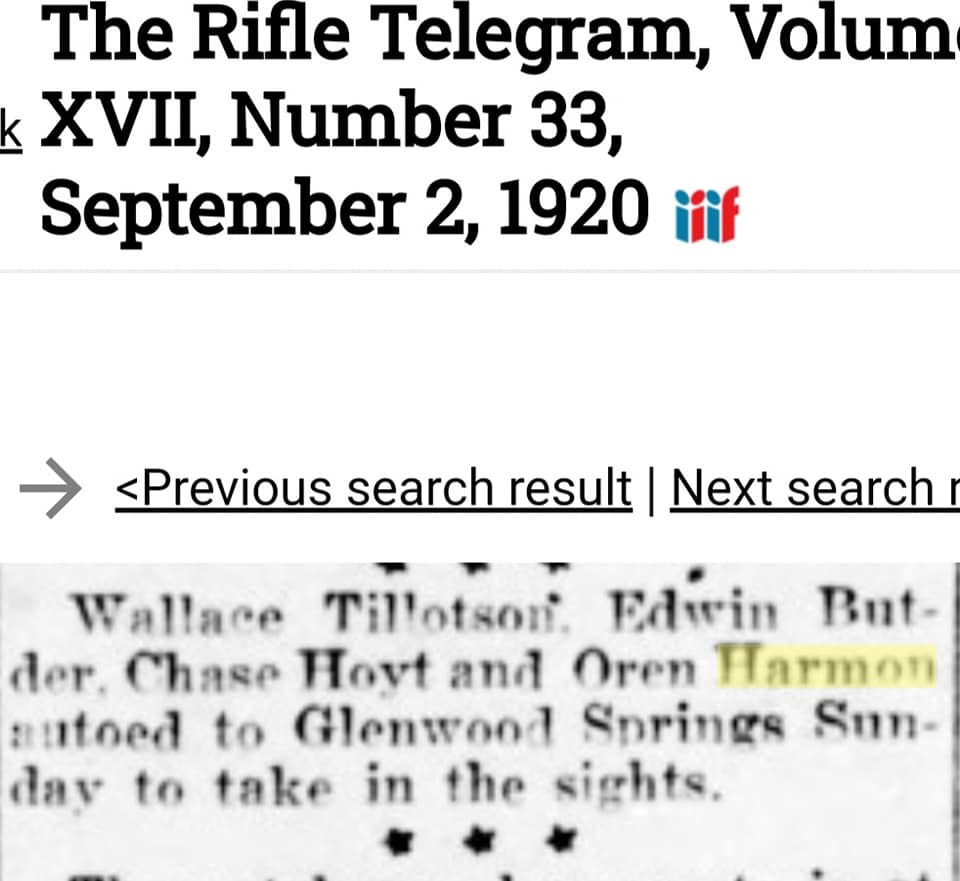 Rifle, Garfield County Colorado Ancestry