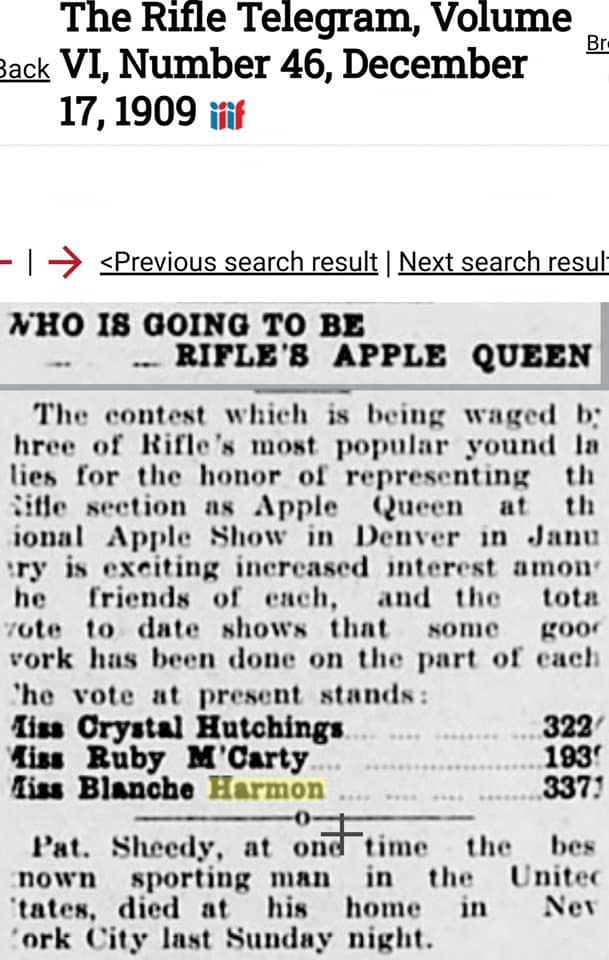 Rifle, Garfield County Colorado Ancestry