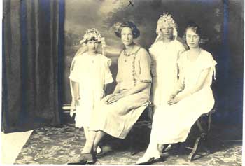 Alyce Grego & unidentified women - 1st communion.jpg
