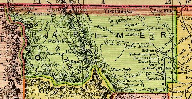 1895 Colorado Map