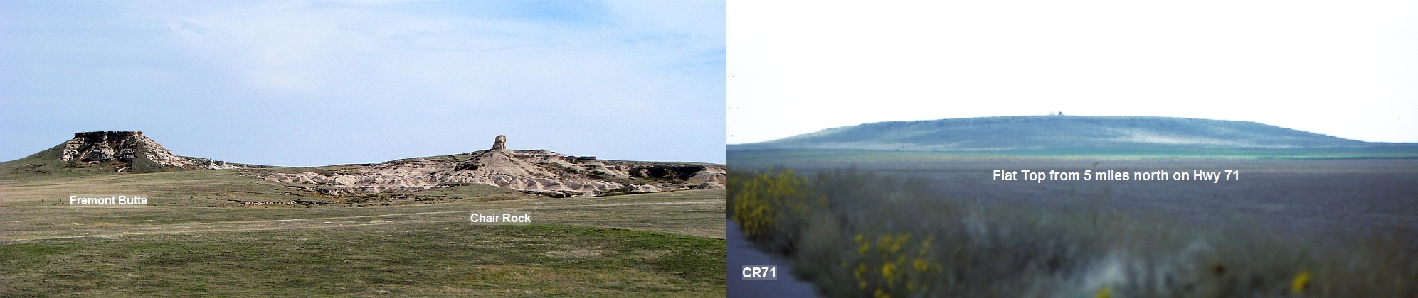 Panorama of Fremont Butte and Flat Top, Washington County, Colorado