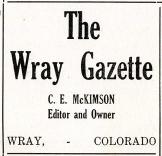 Wray Gazette