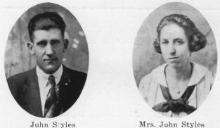 Mr and Mrs John Styles