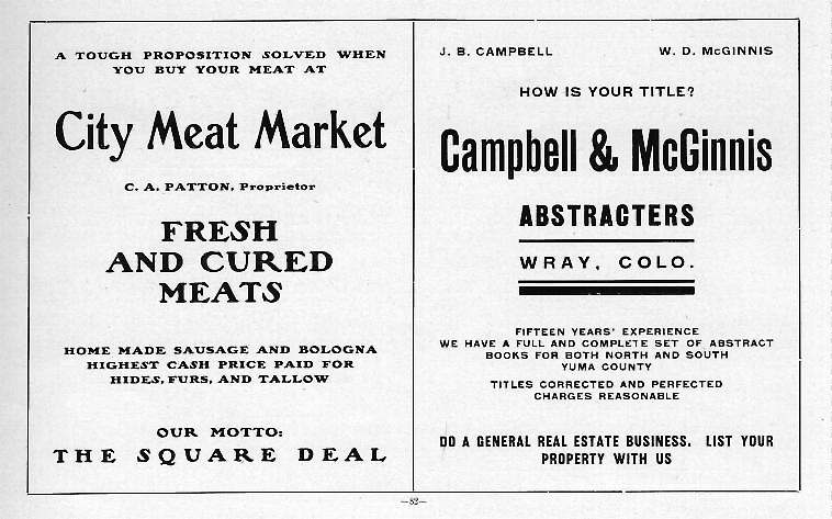 City Meat and Campbell & McGinnis Abstracts