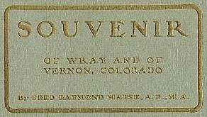 Title Block from Souvenir Cover