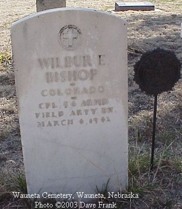 Bishop Marker Wauneta Cemetery