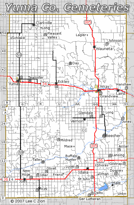 Cemetetery Map
Click on names